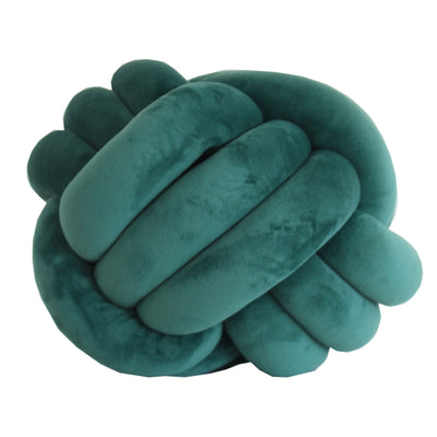 Cushion-Velvet Knot-Emerald-30cm x 30cm