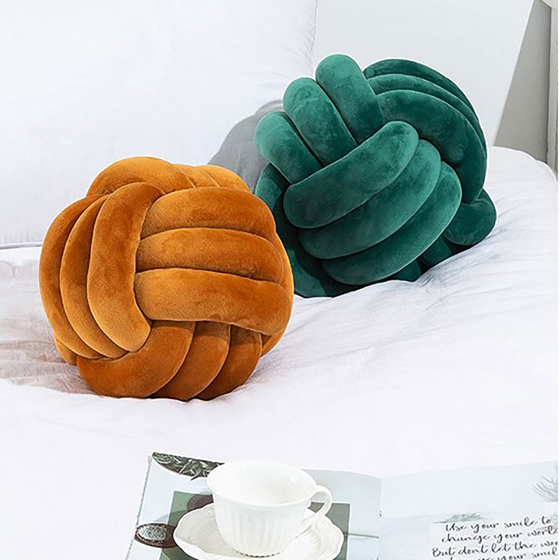 Cushion-Velvet Knot-Emerald-30cm x 30cm