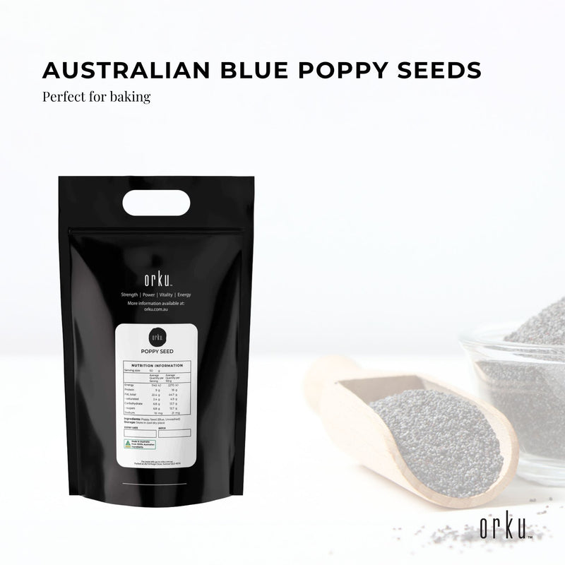 5Kg Poppy Seeds Pouch Blue Unwashed 100% Australian Food Baking Cooking Mineral