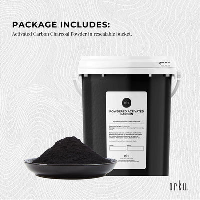 400g Activated Carbon Powder Coconut Charcoal Bucket Teeth Whitening Toothpaste