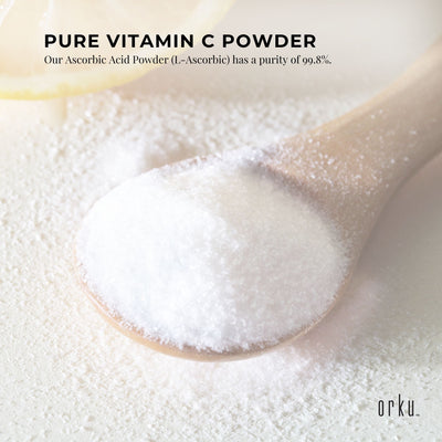 1Kg Vitamin C Powder L-Ascorbic Acid Pure Pharmaceutical Grade Supplement