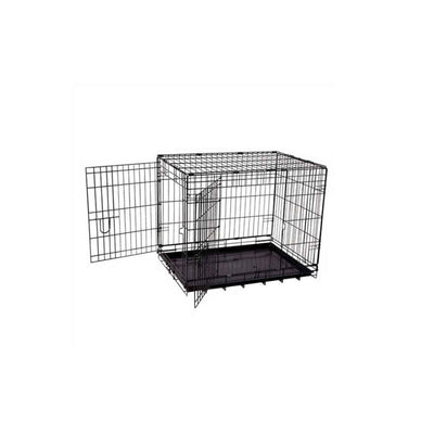 Dog Wire Crate Small - Portable Collapsible Travel Kennel - Pet Puppy Cage