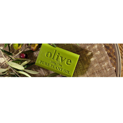 2x 200g Plant Oil Soap Olive Scent Pure Natural Vegetable Base Bar Australian