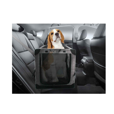 Collapsible Pet Travel Crate - Medium Dog Cat Soft Foldable Portable Car Carrier
