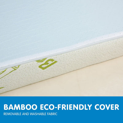 Laura Hill Cool Gel Memory Foam Mattress Topper Bamboo Fabric Cover Double