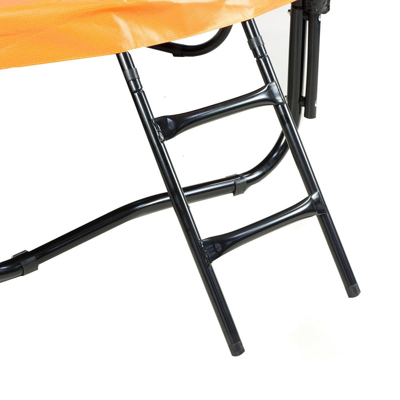 Kahuna 16ft Outdoor Trampoline Kids Children With Safety Enclosure Pad Mat Ladder Basketball Hoop Set - Orange