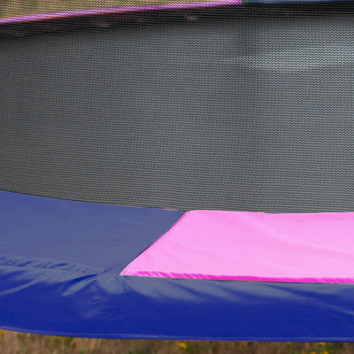 Kahuna 16ft Trampoline Free Ladder Spring Mat Net Safety Pad Cover Round Enclosure - Rainbow
