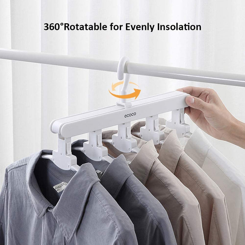 Magic Hanger Space Saving Multifunctional Clothes Coat Hanger Dryer Laundry Drying Rack Airer Clothes Horse White