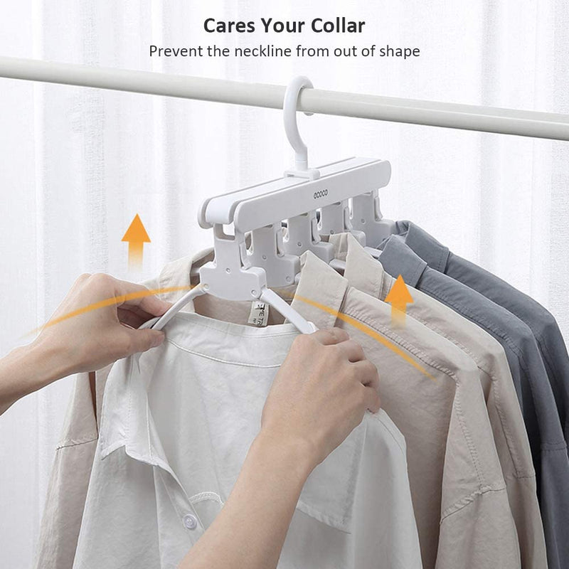 Magic Hanger Space Saving Multifunctional Clothes Coat Hanger Dryer Laundry Drying Rack Airer Clothes Horse White