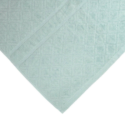 Premium Velour Diamond Design Jacquard Bath Towel (Aqua)