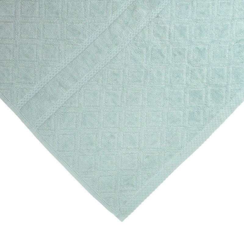 Premium Velour Diamond Design Jacquard Bath Towel (Aqua)