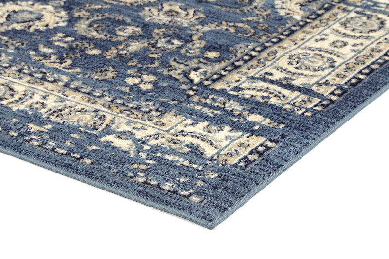 Arya Distressed Navy Blue Rug 240x330 cm