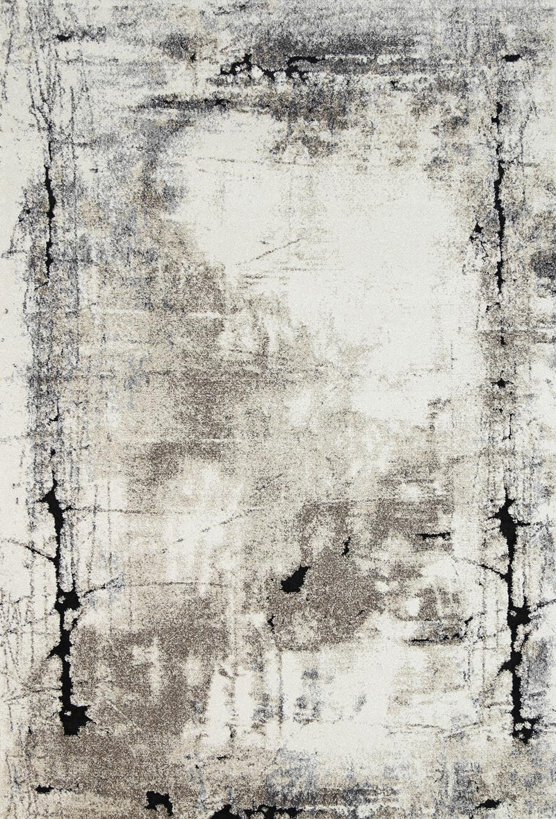 Vision Grey and Beige Abstract Rug 80x150cm