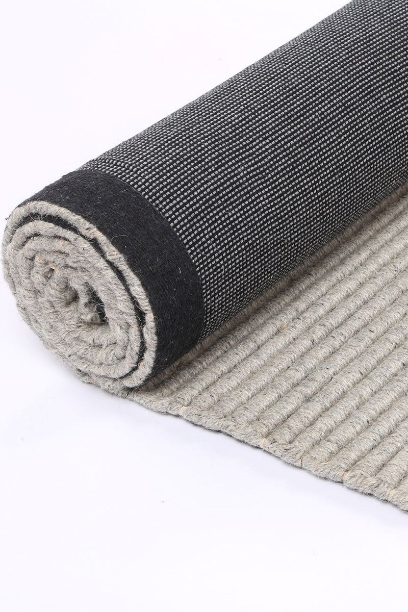 Leilani Modern Wool Grey Rug 240x330cm