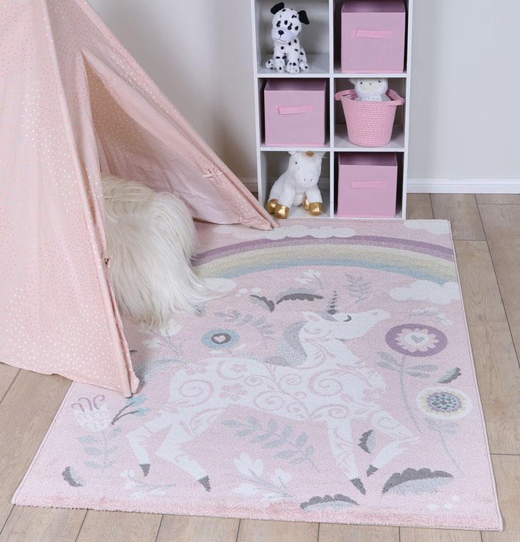 Nova Kids Pink Unicorn Rug 160x230 cm