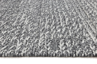 Zayna Cue Charcoal Wool Blend Rug 200x290cm
