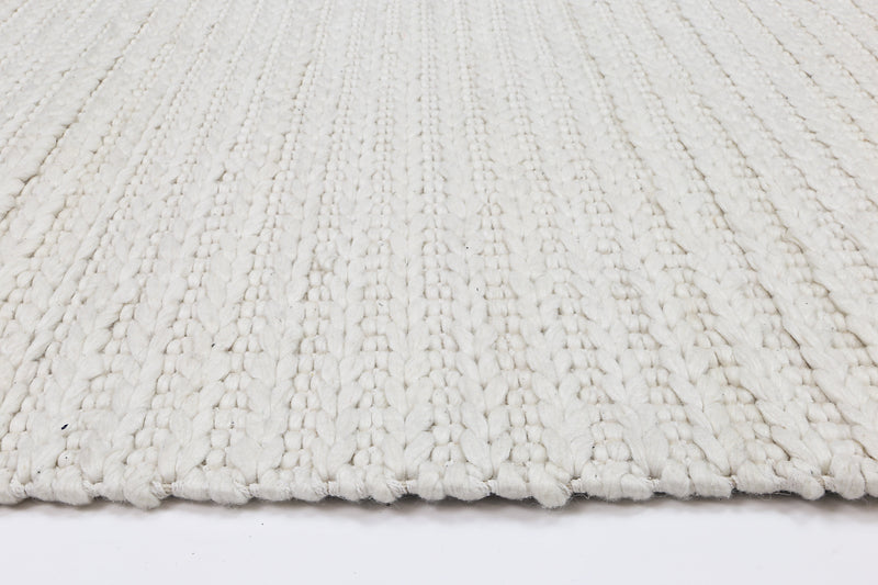 Zayna Cue White Wool Blend Rug 200x290cm