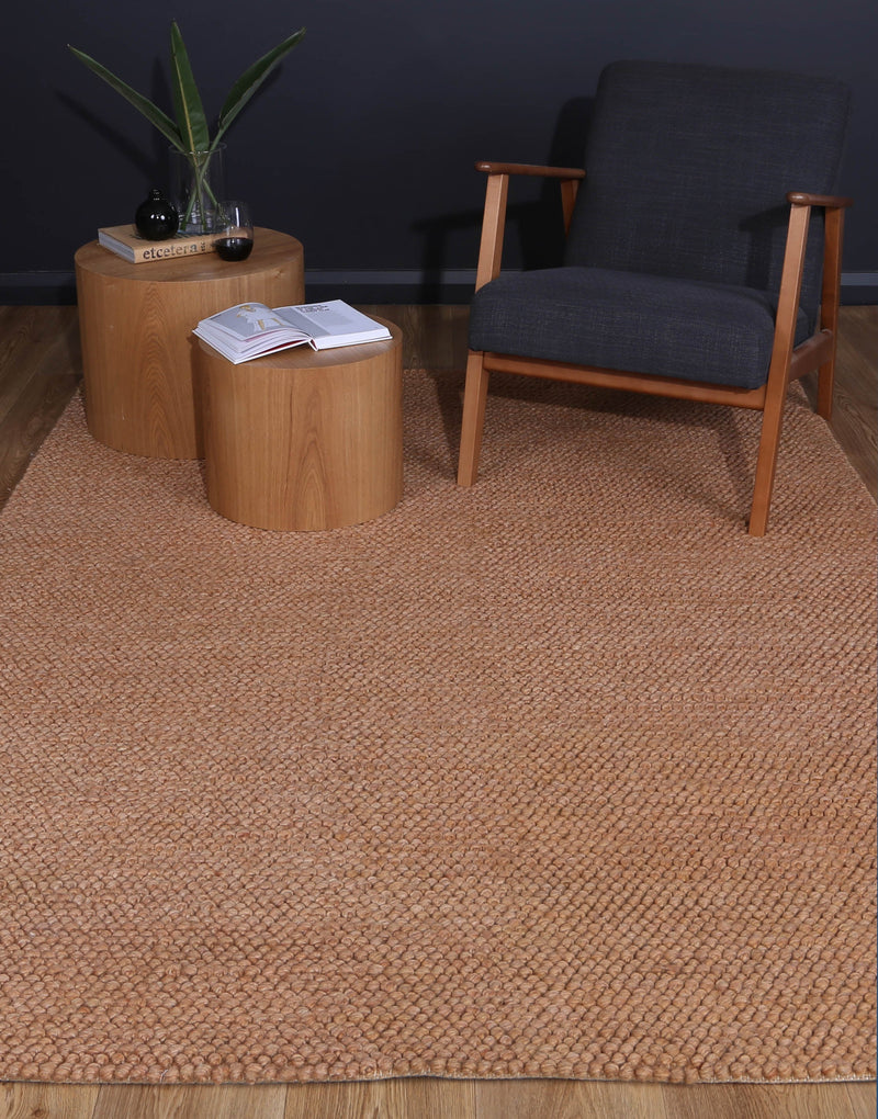 Zayna Loopy Copper Wool Blend Rug 240x330cm