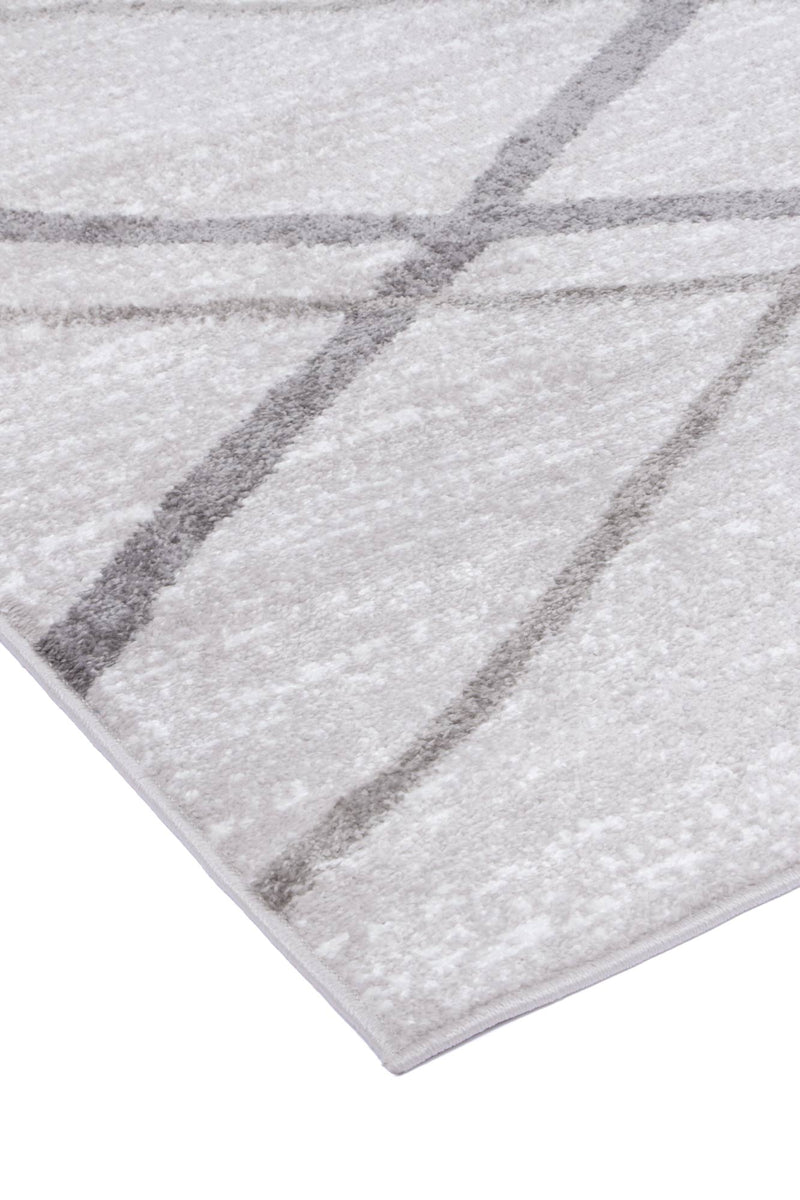 Windjana Abstract Stripe Silver Rug 160x230cm