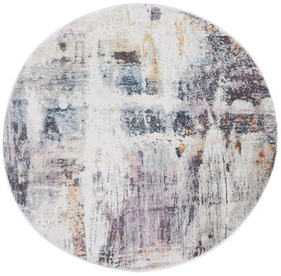 Windsor Abstract Multi Round Rug 160x160cm