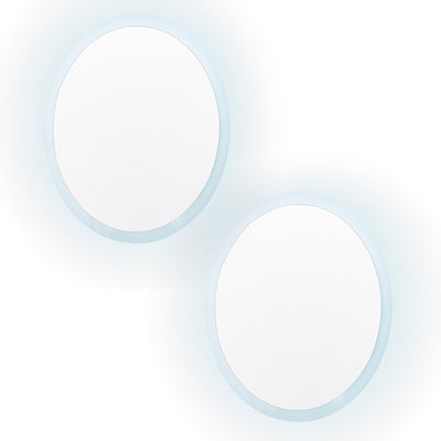 2 Set La Bella LED Wall Mirror Round Touch Anti-Fog Makeup Decor Bathroom Vanity 70cm