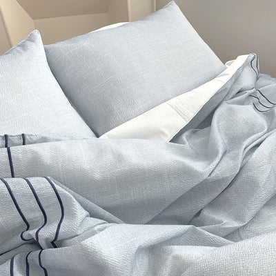 Saesom Queen Blue Flua Snow Comforter Set Cool Lightweight Quilt Bedspread Bedding Coverlet