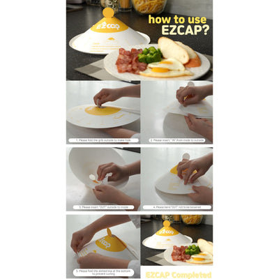 EZ Cap 200X Paper Lid for Frypan Disposable Cooking Pan Cap