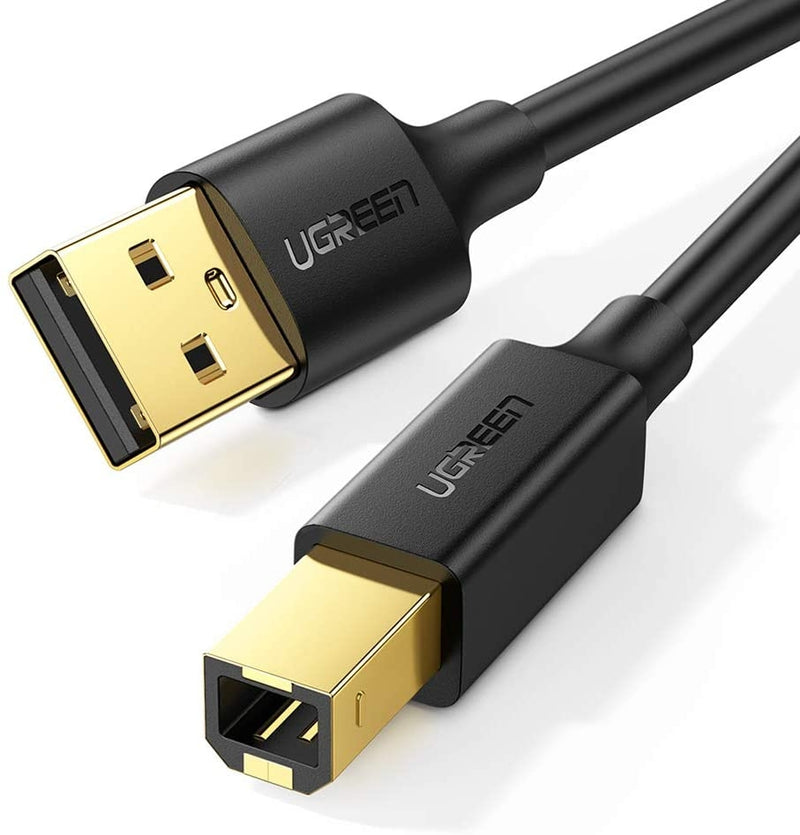 UGREEN USB 2.0 A Male to B Male Printer Cable 3m (Black) 10351 - Payday Deals