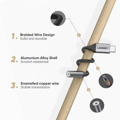 UGREEN 80154 USB-C to 3.5mm Headphone Adapter