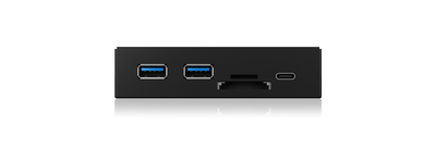 ICY BOX IB-HUB1417-i3 Frontpanel with USB 3.0 Type-C and Type-A hub with card reader - Payday Deals