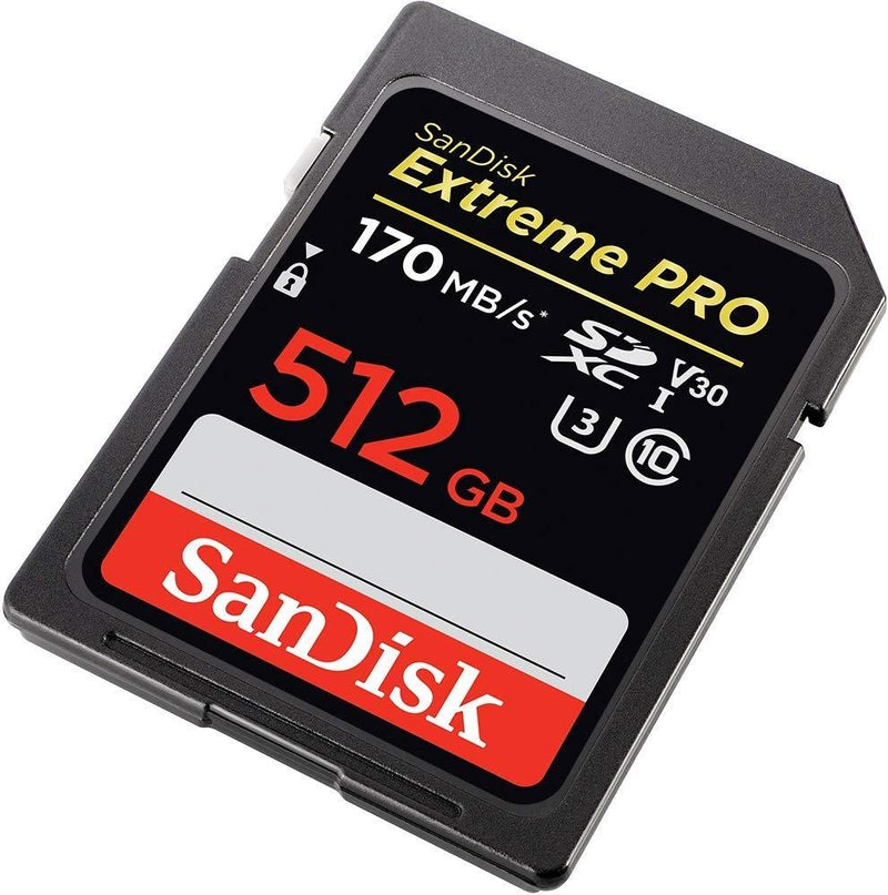 SANDISK SDSDXXY-512G-GNCIN SDXC Extreme Pro V30 4K/UHD UHS-I/U3 170MB - Payday Deals