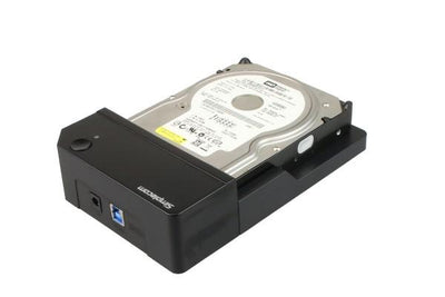 Simplecom SD323 USB 3.0 Horizontal SATA Hard Drive Docking Station for 3.5" 2.5" HDD Black - Payday Deals