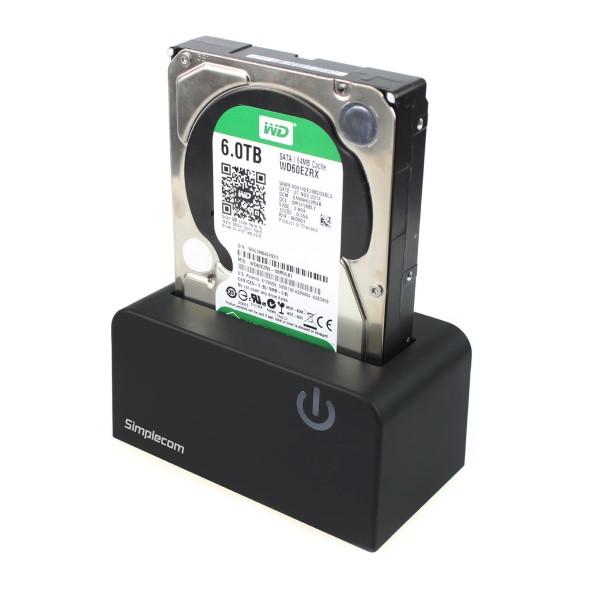 Simplecom SD326 USB 3.0 to SATA Hard Drive Docking Station for 3.5" and 2.5" HDD SSD - Payday Deals