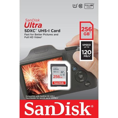 SANDISK SDSDUN4-256G-GN6IN  SDXC Ultra UHS-I Class 10 , U1, 120mb/s read &10mb/s write - Payday Deals