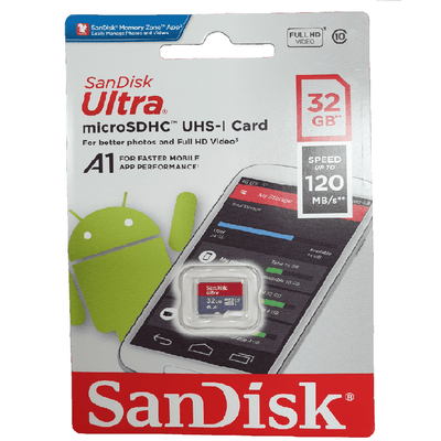 SANDISK SDSQUA4-032G-GN6MN Micro SDHC Ultra UHS-I Class 10 , A1, 120mb/s No adapter - Payday Deals