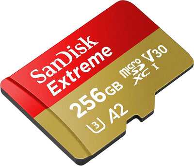 SANDISK SDSQXA1-256G-GN6MN  MicroXD  Extreme A2 V30 UHS-I/U3 160R/90W  NO SD ADAPTER - Payday Deals