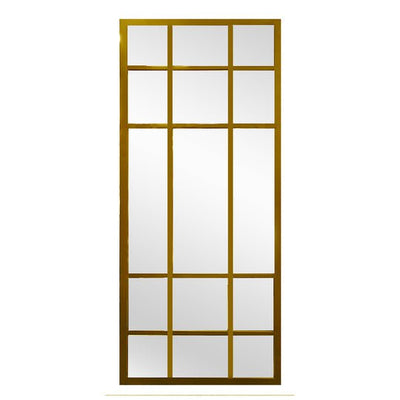 Window Style Mirror Full Length -  Gold 80 CM x 180 CM