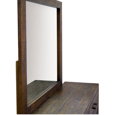 Catmint Dresser Mirror Vanity Dressing Table Solid Pine Wood Frame - Grey Stone