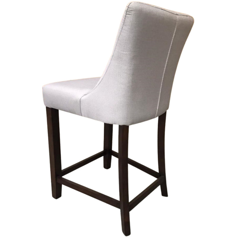 Florence  2pc High Fabric Dining Chair Bar Stool French Provincial Solid Timber