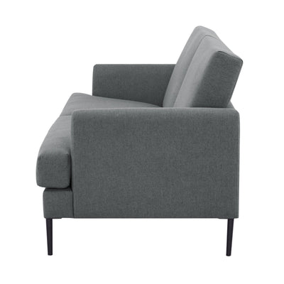 Ariya 3 Seater Sofa Fabric Uplholstered Lounge Couch - Mid Grey