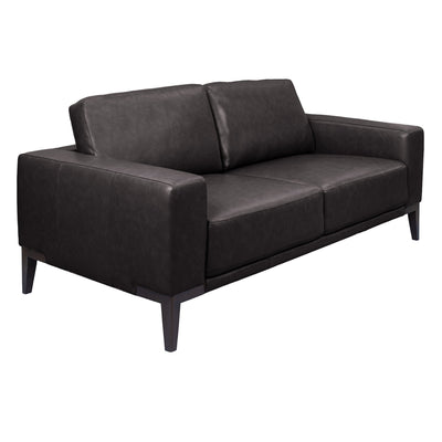 Lorenzo 2 + 3 Seater Sofa Leather Upholstered Lounge Set - Chocolate