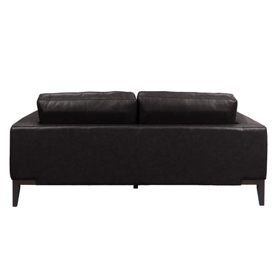 Lorenzo 3 Seater Sofa Leather Upholstered Lounge - Chocolate