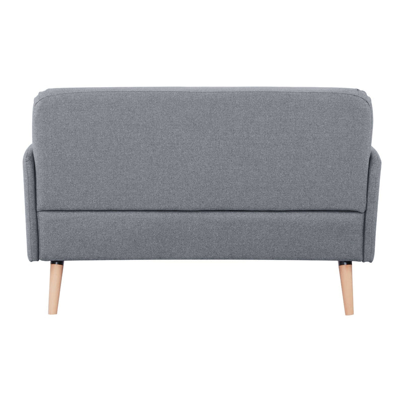Brianna 2 Seater Sofa Fabric Uplholstered Lounge Couch - Light Grey