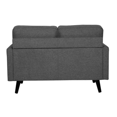 Lexi 2 Seater Sofa Fabric Uplholstered Lounge Couch - Dark Grey