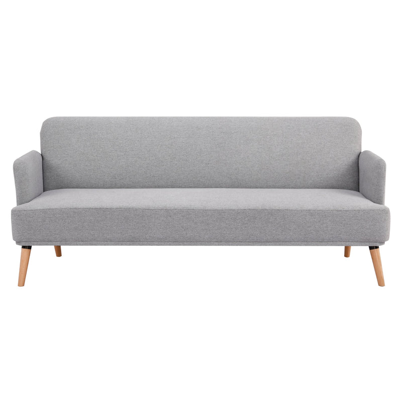 Merlin 3 Seater Sofa Futon Bed Fabric Lounge Couch - Grey