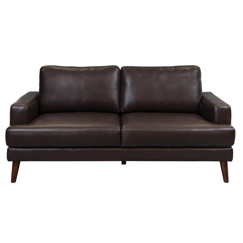 Matilda 2 + 3 Seater Sofa Leather Upholstered Lounge Set - Chocolate