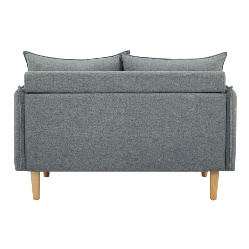 Sinatra 2 Seater Fabric Sofa Lounge Couch Dark Grey