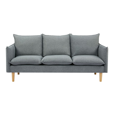 Sinatra 3 Seater Fabric Sofa Lounge Couch Dark Grey