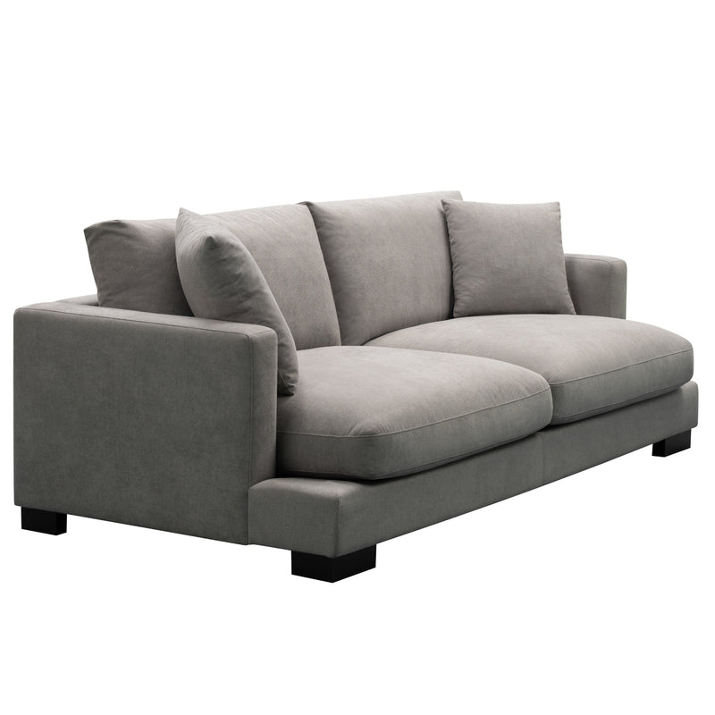 Royalty 3 Seater Sofa Fabric Uplholstered Lounge Couch - Grey