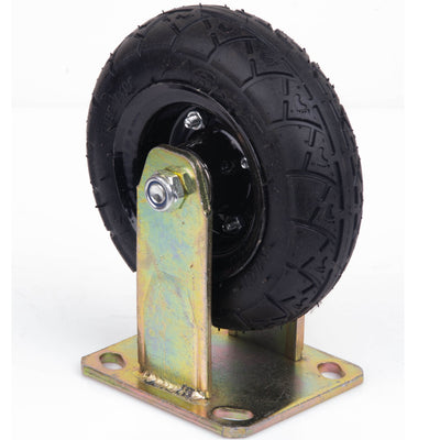 6 Inch Fixed Castor Caster Pneumatic Tyres Tyre  Wheel Trolley Cart Wheelbarrow